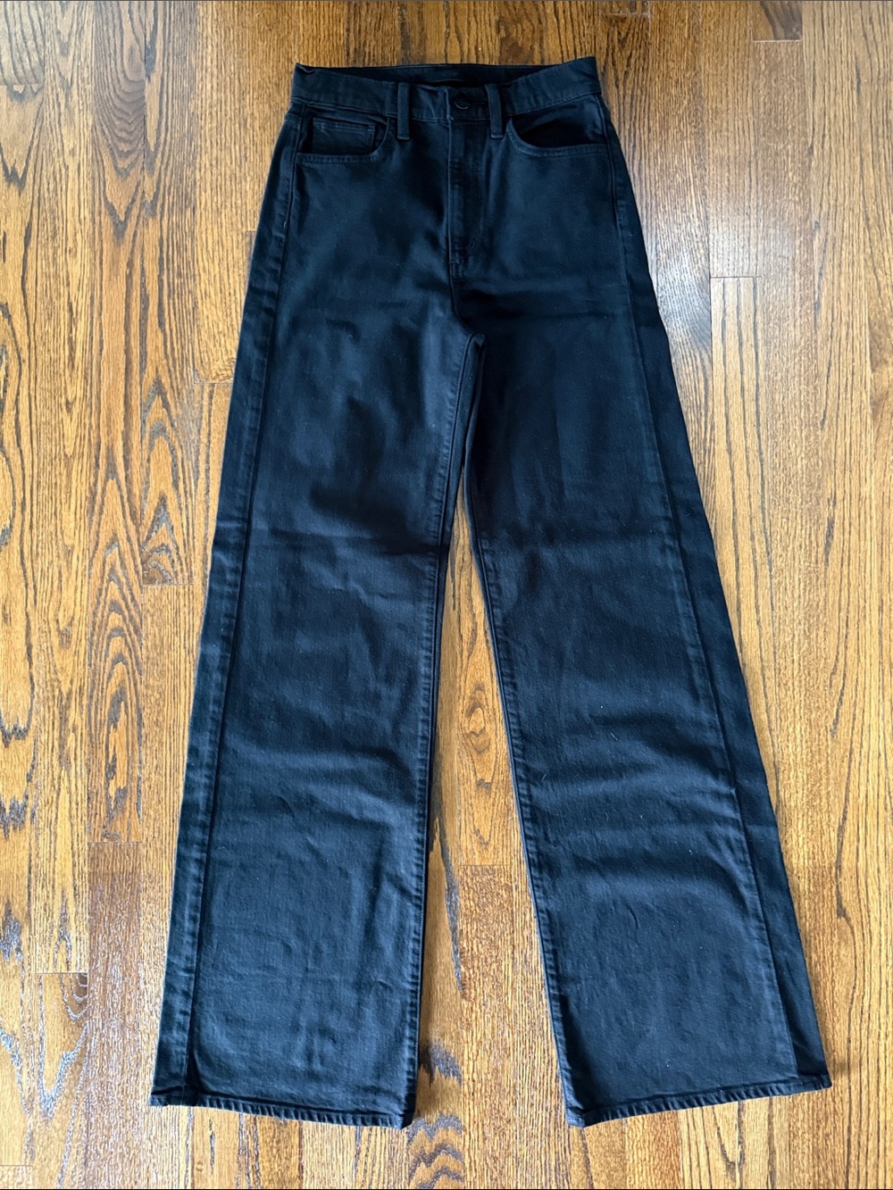 B42 Joe's Jeans Women’s 26 Black Wide Leg Flare Jeans